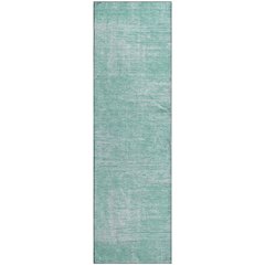 Premium Machine Washable Mayfield AMF839 Turquoise 2'3" x 7'6" Runner Rug