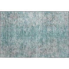Premium Machine Washable Mayfield AMF840 Teal 1'8" x 2'6" Rug