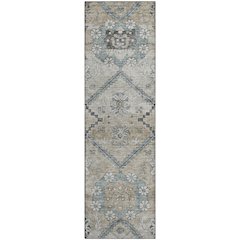 Premium Machine Washable Mayfield AMF841 Beige 2'3" x 7'6" Runner Rug