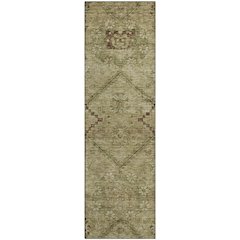 Premium Machine Washable Mayfield AMF842 Brown 2'3" x 7'6" Runner Rug