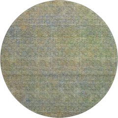 Premium Machine Washable Mayfield AMF843 Green 8' x 8' Round Rug