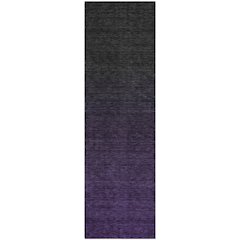 Premium Machine Washable Mayfield AMF844 Eggplant 2'3" x 7'6" Runner Rug