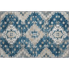 Premium Machine Washable Mayfield AMF846 Navy 1'8" x 2'6" Rug