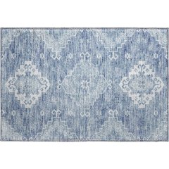 Premium Machine Washable Mayfield AMF847 Blue 1'8" x 2'6" Rug