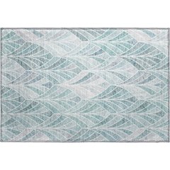 Premium Machine Washable Mayfield AMF851 Aqua 1'8" x 2'6" Rug