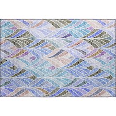 Premium Machine Washable Mayfield AMF851 Blue 1'8" x 2'6" Rug