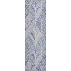 Premium Machine Washable Mayfield AMF851 Denim 2'3" x 7'6" Runner Rug