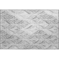 Premium Machine Washable Mayfield AMF851 Gray 1'8" x 2'6" Rug