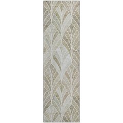 Premium Machine Washable Mayfield AMF851 Khaki 2'3" x 7'6" Runner Rug