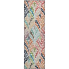 Premium Machine Washable Mayfield AMF851 Orange 2'3" x 7'6" Runner Rug