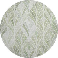 Premium Machine Washable Mayfield AMF851 Sage 8' x 8' Round Rug