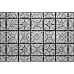 Premium Machine Washable Mayfield AMF854 Black 1'8" x 2'6" Rug