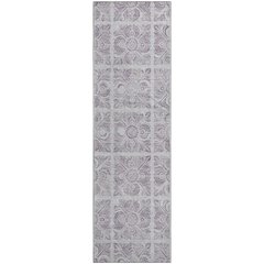 Premium Machine Washable Mayfield AMF854 Lavender 2'3" x 7'6" Runner Rug