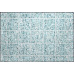Premium Machine Washable Mayfield AMF854 Turquoise 1'8" x 2'6" Rug