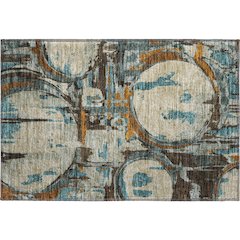 Premium Machine Washable Mayfield AMF855 Beige 1'8" x 2'6" Rug