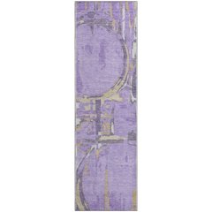 Premium Machine Washable Mayfield AMF855 Lavender 2'3" x 7'6" Runner Rug