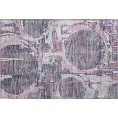 Premium Machine Washable Mayfield AMF855 Purple 1'8" x 2'6" Rug