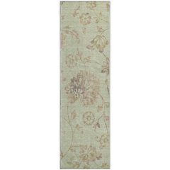 Premium Machine Washable Mayfield AMF856 Aloe 2'3" x 7'6" Runner Rug