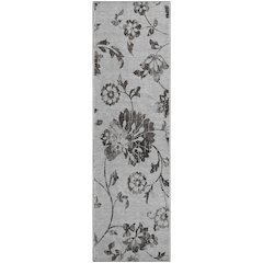 Premium Machine Washable Mayfield AMF856 Gray 2'3" x 7'6" Runner Rug