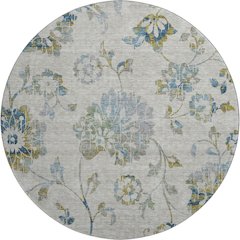 Premium Machine Washable Mayfield AMF856 Taupe 8' x 8' Round Rug