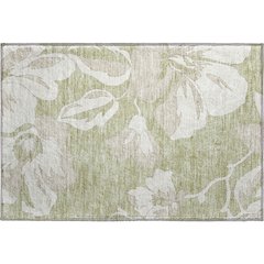 Premium Machine Washable Mayfield AMF857 Aloe 1'8" x 2'6" Rug