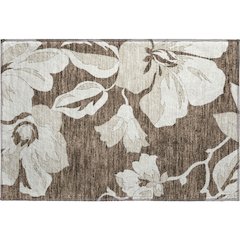 Premium Machine Washable Mayfield AMF857 Brown 1'8" x 2'6" Rug