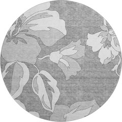 Premium Machine Washable Mayfield AMF857 Gray 8' x 8' Round Rug