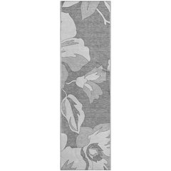 Premium Machine Washable Mayfield AMF857 Gray 2'3" x 7'6" Runner Rug
