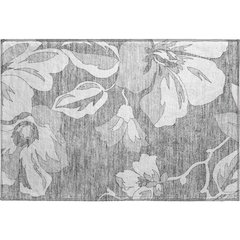 Premium Machine Washable Mayfield AMF857 Gray 1'8" x 2'6" Rug
