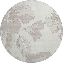 Premium Machine Washable Mayfield AMF857 Ivory 8' x 8' Round Rug