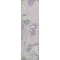 Premium Machine Washable Mayfield AMF857 Lavender 2'3" x 7'6" Runner Rug