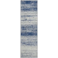 Premium Machine Washable Mayfield AMF859 Navy 2'3" x 7'6" Runner Rug