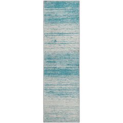 Premium Machine Washable Mayfield AMF859 Teal 2'3" x 7'6" Runner Rug
