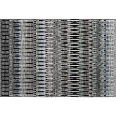 Premium Machine Washable Mayfield AMF860 Black 1'8" x 2'6" Rug