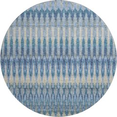 Premium Machine Washable Mayfield AMF860 Denim 8' x 8' Round Rug