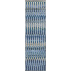 Premium Machine Washable Mayfield AMF860 Denim 2'3" x 7'6" Runner Rug