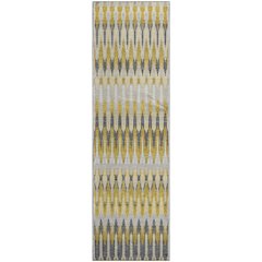 Premium Machine Washable Mayfield AMF860 Gold 2'3" x 7'6" Runner Rug