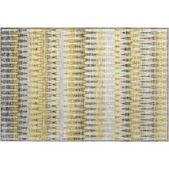 Premium Machine Washable Mayfield AMF860 Gold 1'8" x 2'6" Rug