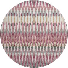 Premium Machine Washable Mayfield AMF860 Mauve 8' x 8' Round Rug