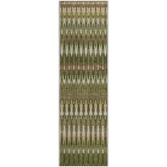 Premium Machine Washable Mayfield AMF860 Olive 2'3" x 7'6" Runner Rug