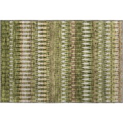 Premium Machine Washable Mayfield AMF860 Olive 1'8" x 2'6" Rug