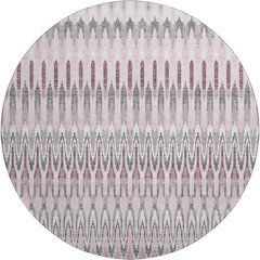 Premium Machine Washable Mayfield AMF860 Pink 8' x 8' Round Rug