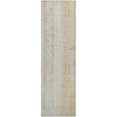 Premium Machine Washable Mayfield AMF861 Gold 2'3" x 7'6" Runner Rug