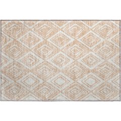 Premium Machine Washable Mayfield AMF862 Peach 1'8" x 2'6" Rug