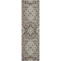 Premium Machine Washable Mayfield AMF863 Chocolate 2'3" x 7'6" Runner Rug
