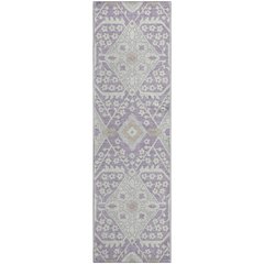 Premium Machine Washable Mayfield AMF863 Lavender 2'3" x 7'6" Runner Rug