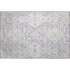 Premium Machine Washable Mayfield AMF863 Lavender 1'8" x 2'6" Rug