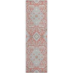 Premium Machine Washable Mayfield AMF863 Salmon 2'3" x 7'6" Runner Rug