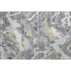 Premium Machine Washable Mayfield AMF865 Gray 1'8" x 2'6" Rug