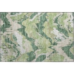 Premium Machine Washable Mayfield AMF865 Green 1'8" x 2'6" Rug